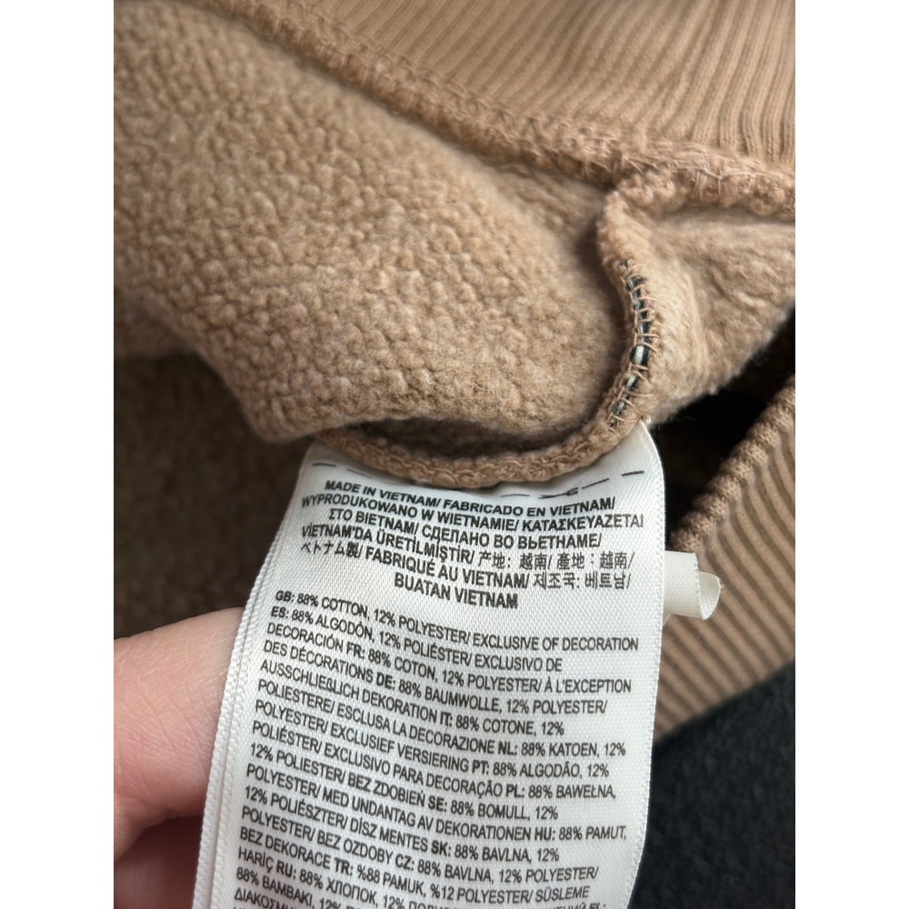 Vans Sweatshirt Mens Small Tan Brown Snake Skull Graphic Crewneck Pullover S - Picture 6 of 9